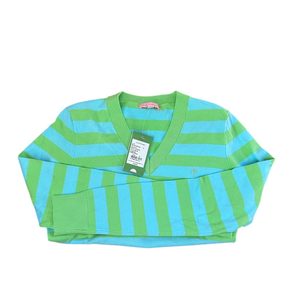 NWT Lilly Pulitzer Striped V-neck Sweater